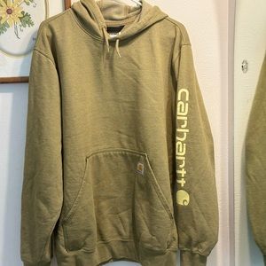 Loose Fit Mens Green Caehartt hoodie (M)